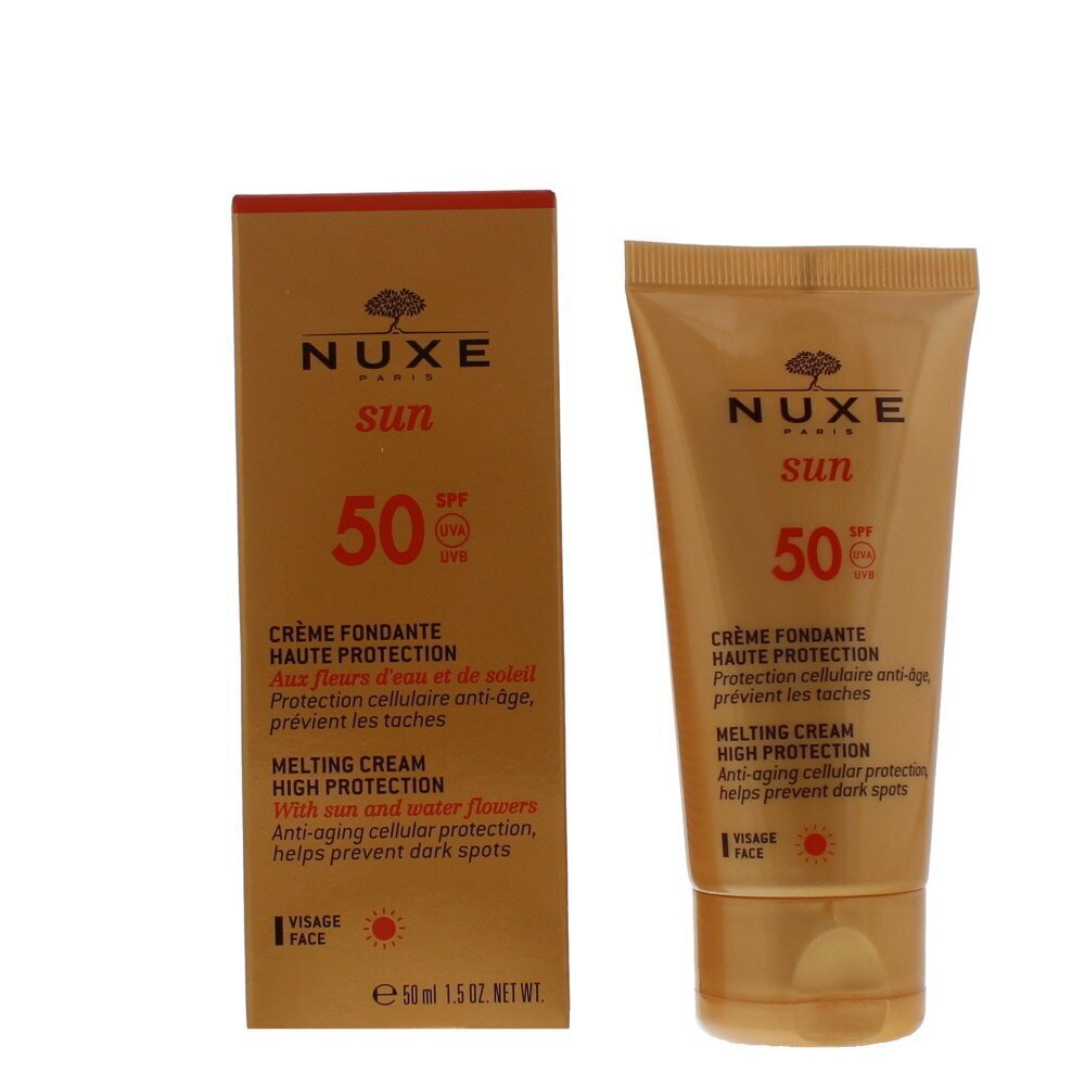 Päikesekaitsekreem Nuxe Sun SPF 50 50 ml цена и информация | Päikesekreemid | kaup24.ee