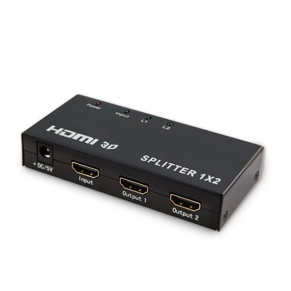 SAVIO HDMI-pistik, 1 sisend, 2 väljundit CL-42, Must цена и информация | USB jagajad, adapterid | kaup24.ee