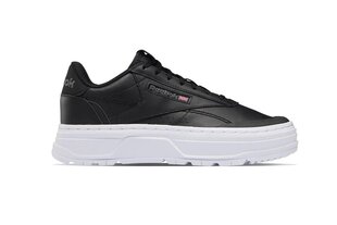 Naiste Reebok Club C Double Geo nahast tossud must GW0224 цена и информация | Женские туфли | kaup24.ee