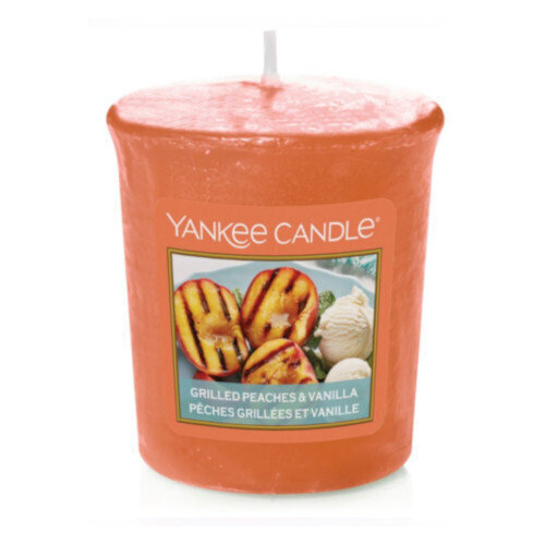 Lõhnaküünal Yankee Candle Grilled Peaches & Vanilla, 49 g цена и информация | Küünlad, küünlajalad | kaup24.ee