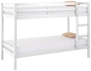 Двухъярусная кровать Notio Living Alpi, белого цвета цена и информация | Детские кровати | kaup24.ee