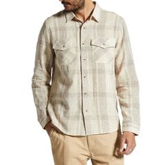 Meeste Brixton Memphis Linen Blend ruuduline linasest riidest särk 01415 WCCGY hind ja info | Meeste särgid ja triiksärgid | kaup24.ee