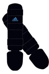 Adidas Shin Instep Guard unisex sääreluu ja pahkluu kaitsmed ADIGSS013 hind ja info | Naiste spordiriided | kaup24.ee