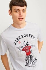 Футболкa Jack &amp; Jones 12256782WHITEB-XXL цена и информация | Мужские футболки | kaup24.ee