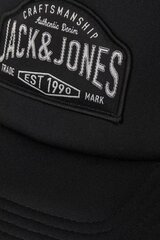 Кепкa Jack &amp; Jones 12259213BLACK-OS цена и информация | Мужские шарфы, шапки, перчатки | kaup24.ee