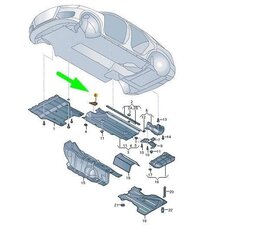 AUDI Q3 8U eesmine parempoolne allapoole paigaldatav punn originaal 8U0825962 hind ja info | Lisaseadmed | kaup24.ee