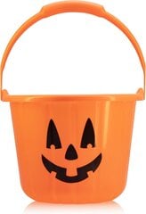 2X Halloweeni kõrvitsa ämber Pumpkin Design plastikust ämber vilkuva LED-iga Halloweeni kollektsiooni komplekt koos käepidemega hind ja info | Peokaunistused | kaup24.ee