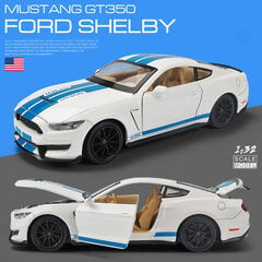 1:32 Superauto Mustang Shelby GT350 automudel sulamist tagasitõmmatav laste mänguauto 4 avatud uksega laste kingitused GT500 hind ja info | Mudelautode kollektsioneerimine | kaup24.ee