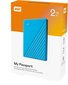 WD My Passport 2TB portable HDD Blue цена и информация | Välised kõvakettad (SSD, HDD) | kaup24.ee