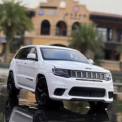 1:32 Jeeps Grand Cherokee sulamist automudelid, survevalu ja mänguasjad maastikusõidukid, metallist automudeli simulatsioonid, heli ja valguse kingitused lastele цена и информация | Коллекционные модели автомобилей | kaup24.ee