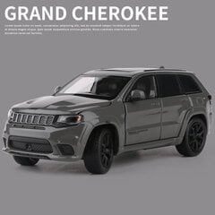 1:32 Jeeps Grand Cherokee sulamist automudelid, survevalu ja mänguasjad maastikusõidukid, metallist automudeli simulatsioonid, heli ja valguse kingitused lastele цена и информация | Коллекционные модели автомобилей | kaup24.ee