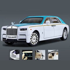 1:24 Rolls Royce'i fantoomisulamist automudelid, survevalu ja mänguasjasõidukid metallist automudelite kollektsioon, simulatsioon helivalgus lastele mänguasja kingitus цена и информация | Коллекционные модели автомобилей | kaup24.ee