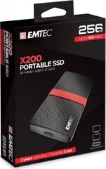 Emtec ECSSD256GX200 цена и информация | Жёсткие диски (SSD, HDD) | kaup24.ee
