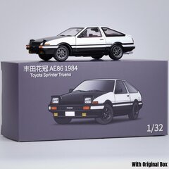 1/32 Esialgne D AE86 mänguauto survevalatud miniatuurne mudel, tagasitõmmatav helivalgustus, uksed avatavad õppekollektsiooni kingitus lapsele цена и информация | Коллекционные модели автомобилей | kaup24.ee