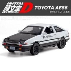 1/32 Esialgne D AE86 mänguauto survevalatud miniatuurne mudel, tagasitõmmatav helivalgustus, uksed avatavad õppekollektsiooni kingitus lapsele цена и информация | Коллекционные модели автомобилей | kaup24.ee