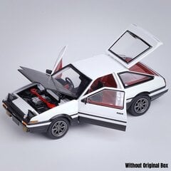 1/32 Esialgne D AE86 mänguauto survevalatud miniatuurne mudel, tagasitõmmatav helivalgustus, uksed avatavad õppekollektsiooni kingitus lapsele цена и информация | Коллекционные модели автомобилей | kaup24.ee