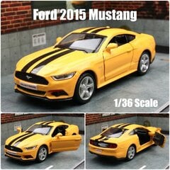 1/36 Mustang GT mänguautomudel RMZ CITY Diecast Super Sport Sõiduki tagasitõmmatav uks avatav kollektsiooni kingitus lastele, laps hind ja info | Mudelautode kollektsioneerimine | kaup24.ee