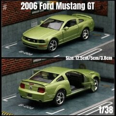 1/36 Mustang GT mänguautomudel RMZ CITY Diecast Super Sport Sõiduki tagasitõmmatav uks avatav kollektsiooni kingitus lastele, laps hind ja info | Mudelautode kollektsioneerimine | kaup24.ee