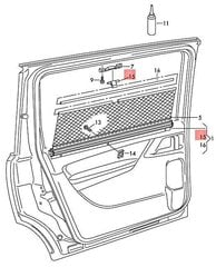 VW SEAT Sharan käepideme remondikomplekt rullile päikesekattele 7N0898920 Ehtne hind ja info | Lisaseadmed | kaup24.ee