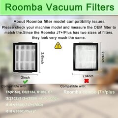 26 iRobot Roomba j7(7150 i3(3150) i3+(3550) i4 i6 i6+(6550) i7(7150) i7+(7550) i8 i8+ robottolmuimeja tarvikute komplekti hind ja info | Tolmuimejate lisatarvikud | kaup24.ee