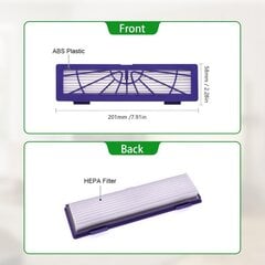 Asendusfiltrid, mis ühilduvad Neato Connected D3 D4 D seeria D75 D80 D85 ja Botvaci seeriaga 65 70e 75 80 85 Roboti vaakum osade tarvikud, suure jõudlusega, 7 komplekti hind ja info | Tolmuimejate lisatarvikud | kaup24.ee