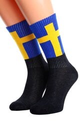 Носки мужские и женские «Sweden» с флагом  цена и информация | Мужские носки | kaup24.ee