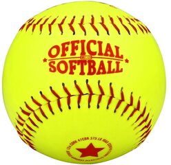 Бейсбольный мяч Abbey 23MH, желтый/красный, 9,5 см цена и информация | Товары для игры в бейсбол | kaup24.ee