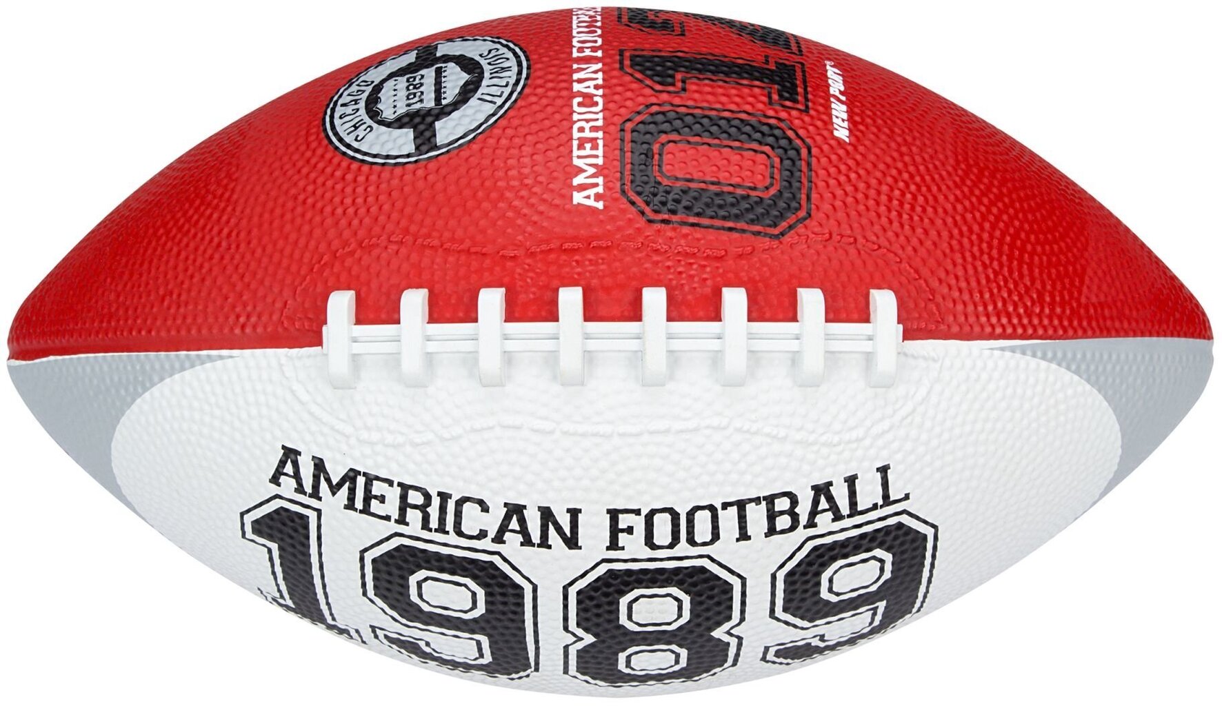Ameerika jalgpalli pall New Port 16RI, punane/valge/hall, 26 cm hind ja info | Jalgpalli pallid | kaup24.ee