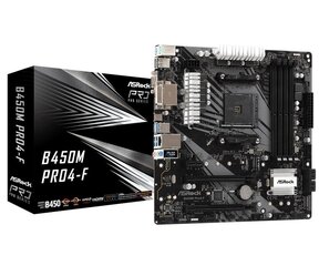 Asrock B450M Pro4-F цена и информация | Материнские платы	 | kaup24.ee