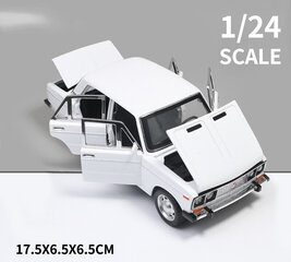 1:24 Scale LADA sulamist automudel Diecast Mänguasjad Sõidukid Valgus- ja heliefektid Auto poistele Sünnipäevakingitused Lastele Mänguasjad Autokollektsioon цена и информация | Коллекционные модели автомобилей | kaup24.ee