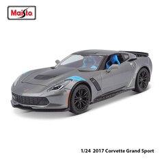 1:24 2017 Corvette Grand Sport Väga detailne survevalu täppissulamist automudelite kollektsiooni kingitus Sportautode seeria цена и информация | Коллекционные модели автомобилей | kaup24.ee