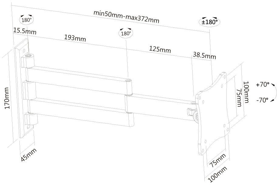 NewStar FPMA-W830 цена и информация | Monitori hoidjad | kaup24.ee