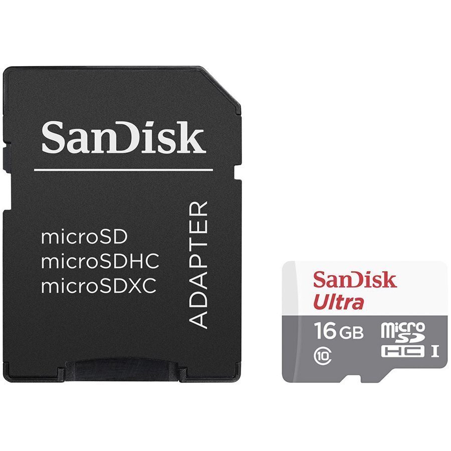 SanDisk Ultra MicroSDHC 16GB (+ SD Adapter) hind ja info | Fotoaparaatide mälukaardid | kaup24.ee