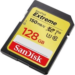 SanDisk Extreme MicroSDXC 128GB цена и информация | Карты памяти для фотоаппаратов, камер | kaup24.ee