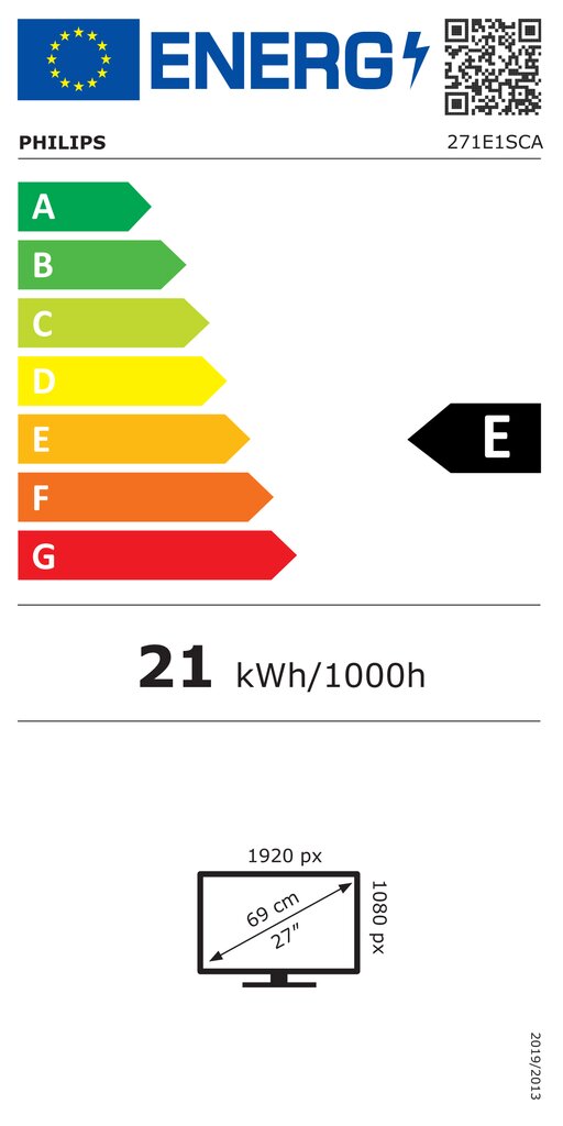 Philips 271E1SCA hind ja info | Monitorid | kaup24.ee