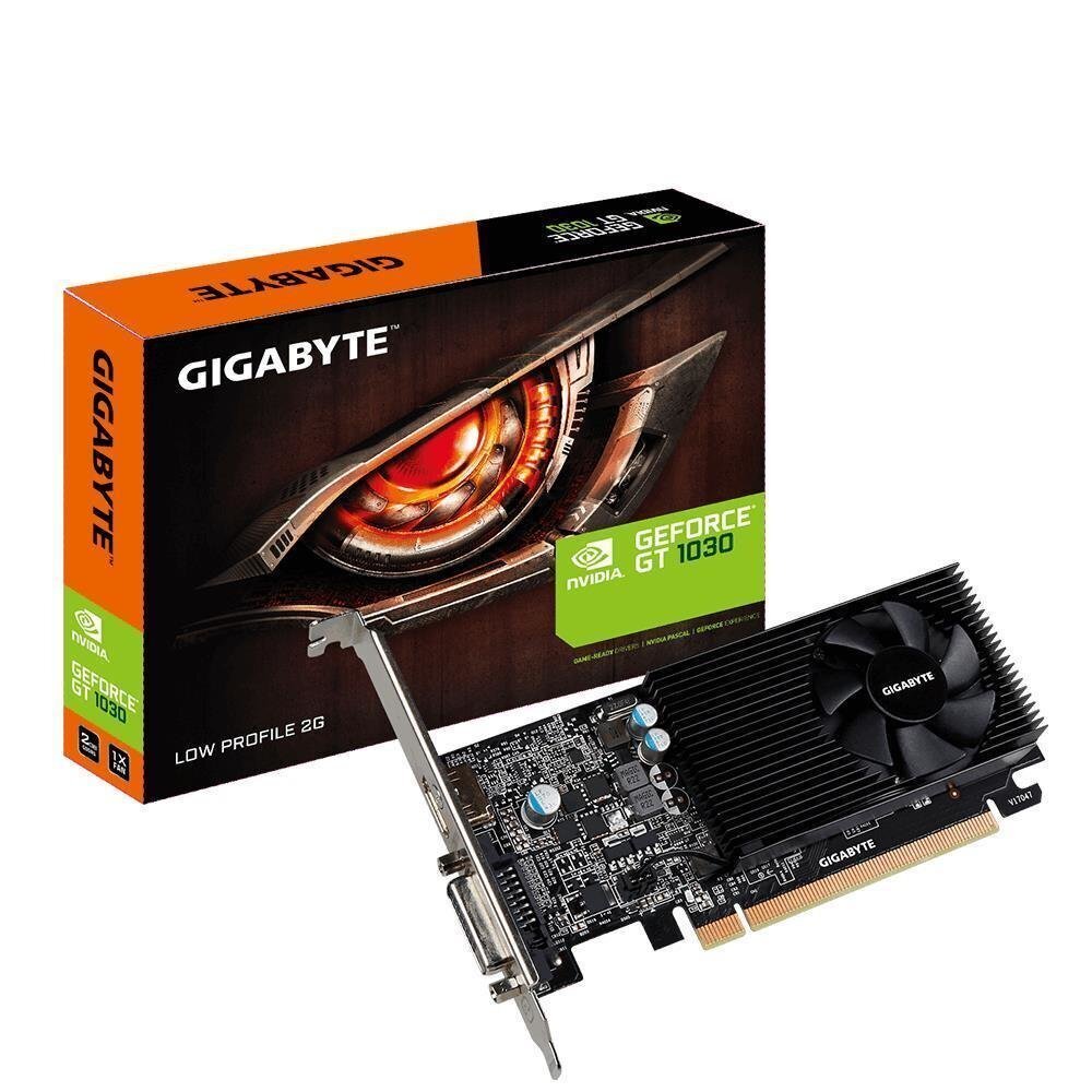 Gigabyte GeForce GT 1030, PCIE16, 2GB, GDDR5/GV-N1030D5-2GL hind ja info | Videokaardid (GPU) | kaup24.ee
