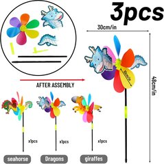 Windmill Tuuleveski Lastetuulikud, 3 tk. hind ja info | Vabaõhumängud | kaup24.ee