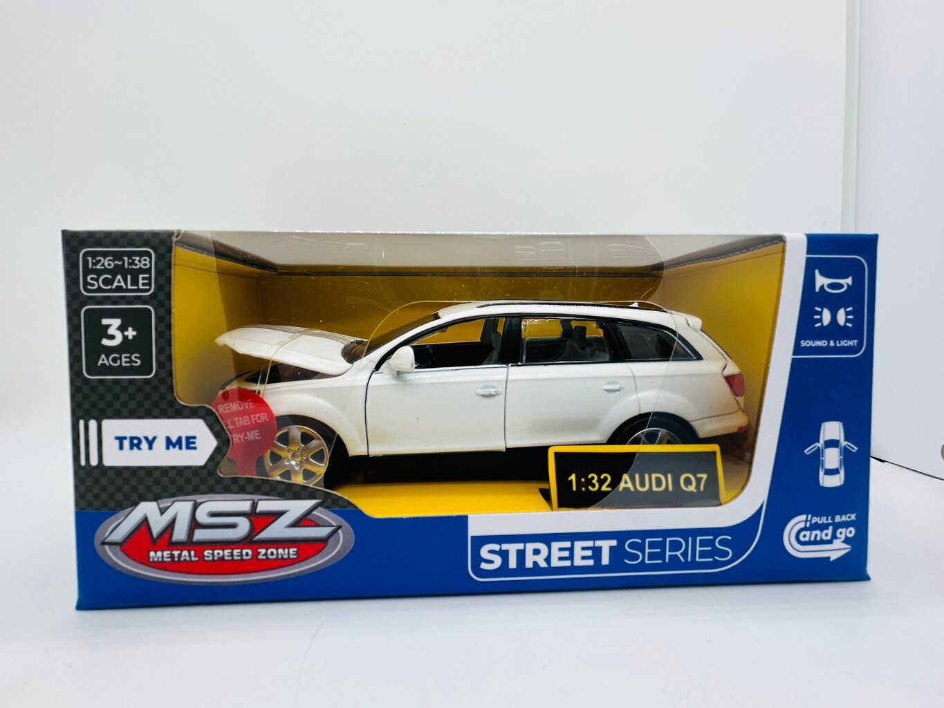 MSZ metallist mudelauto Audi Q7, skaala 1:24 цена и информация | Liivakastid, liiv ja mänguasjad | kaup24.ee