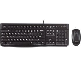 Klaviatuur ja hiir Logitech MK120, Must hind ja info | Klaviatuurid | kaup24.ee