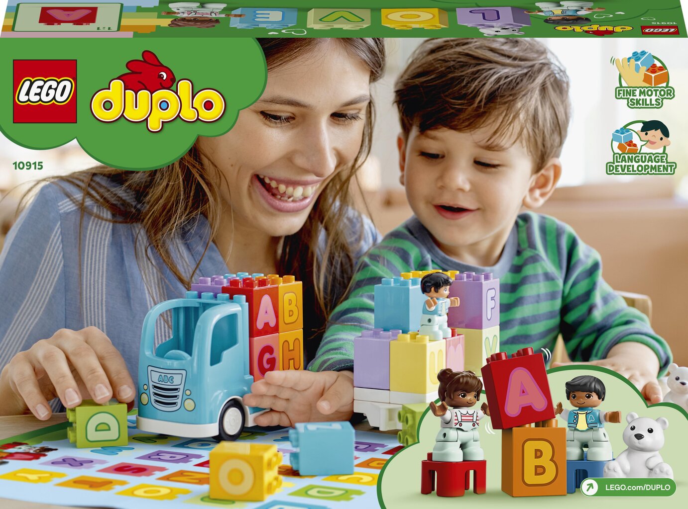 10915 LEGO® DUPLO Tähestiku veoauto цена и информация | Klotsid ja konstruktorid | kaup24.ee