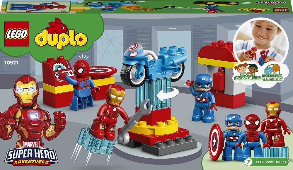 10921 LEGO® DUPLO Superkangelaste labor цена и информация | Klotsid ja konstruktorid | kaup24.ee