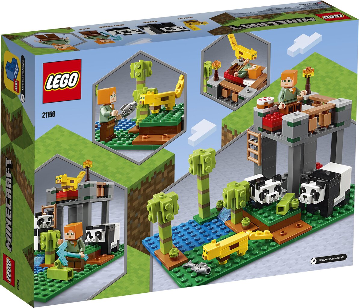 21158 LEGO® Minecraft Pandade lasteaed hind ja info | Klotsid ja konstruktorid | kaup24.ee