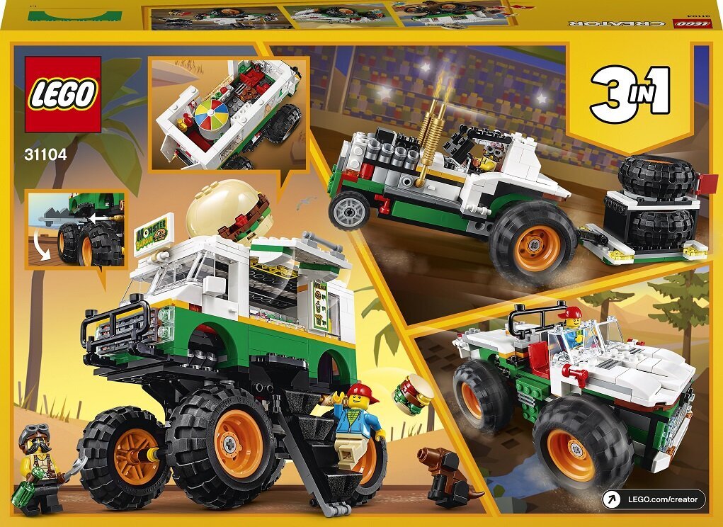 31104 LEGO® Creator Burgerauto koletis hind ja info | Klotsid ja konstruktorid | kaup24.ee