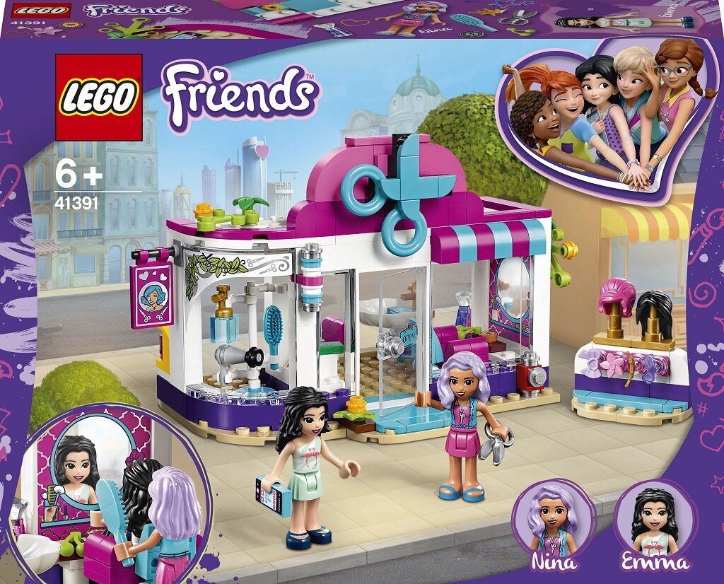 41391 LEGO® Friends Heartlake'i linna juuksurisalong цена и информация | Klotsid ja konstruktorid | kaup24.ee