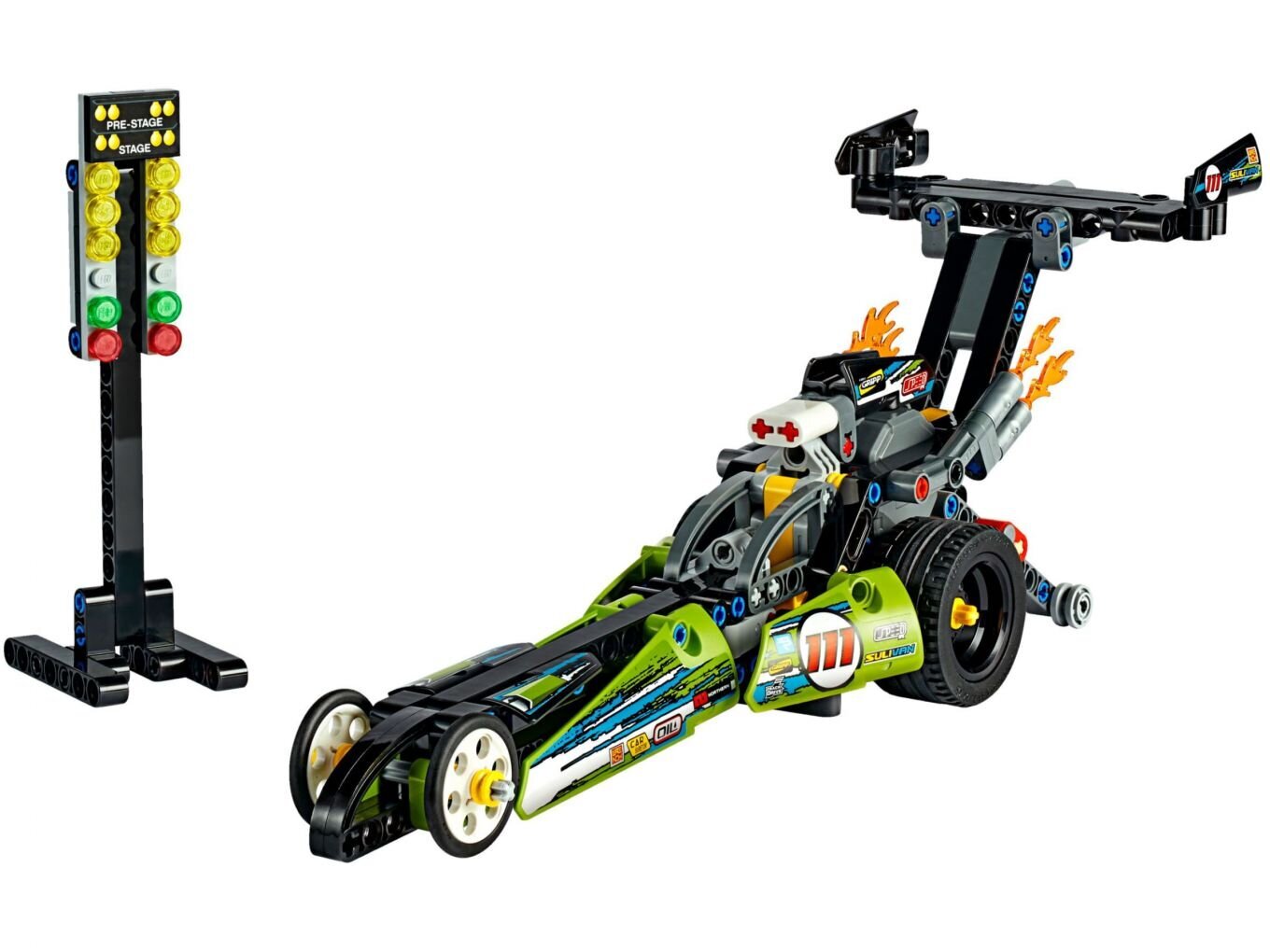 42103 LEGO® Technic Drag võidusõiduauto hind ja info | Klotsid ja konstruktorid | kaup24.ee