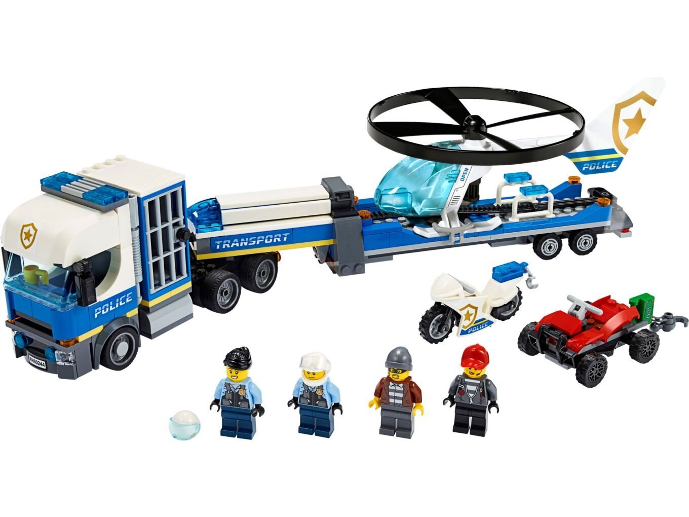 60244 LEGO® City Politsei transpordihelikopter цена и информация | Klotsid ja konstruktorid | kaup24.ee