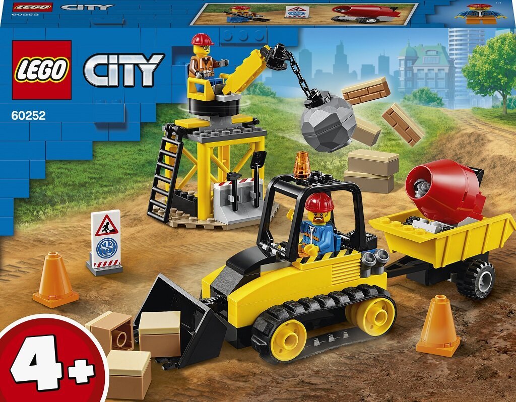 Строительный бульдозер 60252 LEGO® City Great Vehicles цена | kaup24.ee