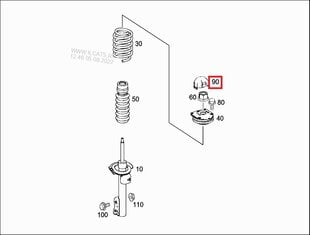 MERCEDES-BENZ A W169 ПЕРЕДНЯЯ ПРУЖИНА КУПОЛ ЦЕНТРИРУЮЩИЙ ДИСК ПОДЛИННЫЙ A1693220087 цена и информация | Дополнительные принадлежности | kaup24.ee