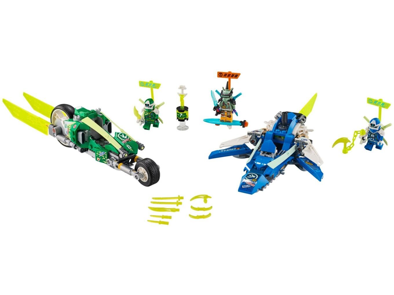 71709 LEGO® NINJAGO Jay ja Lloydi võidusõidumasinad цена и информация | Klotsid ja konstruktorid | kaup24.ee