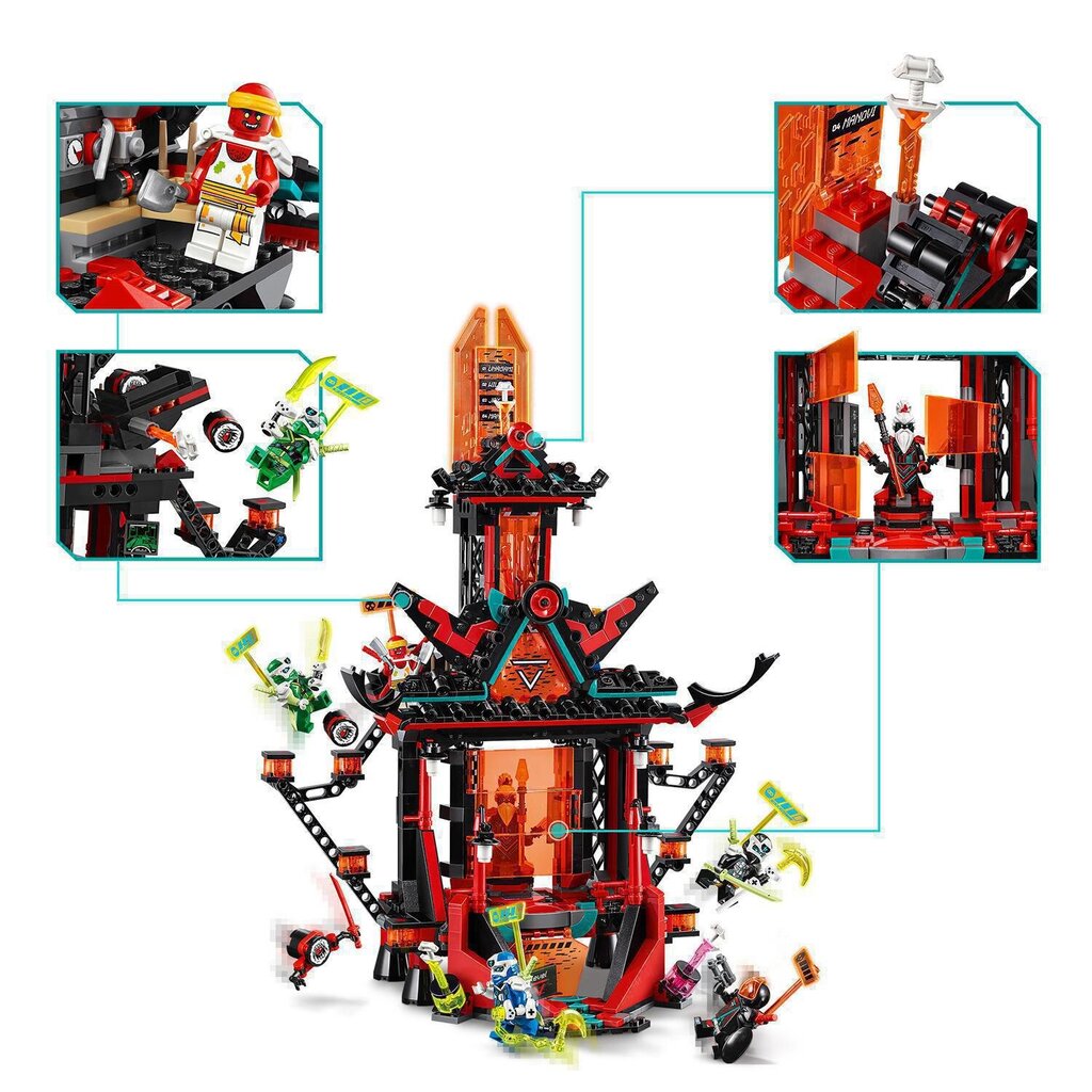 71712 LEGO® NINJAGO Keiserlik hulluse pühamu цена и информация | Klotsid ja konstruktorid | kaup24.ee